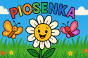 animowana stokrotka i motyle